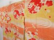 Photo2: 5104T06z460 Antique Japanese Kimono Silk JUBAN Yukiwa Dark yellow (2)