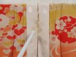 Photo8: 5104T06z460 Antique Japanese Kimono Silk JUBAN Yukiwa Dark yellow (8)