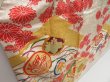 Photo3: 5104T12z1170 Vintage Japanese Kimono Silk FURISODE Chrysanthemum Off-white (3)