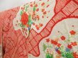 Photo2: 5104T13z1160 Vintage Japanese Kimono Silk SHIBORI FURISODE Flower cart (2)