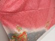 Photo3: 5105T02z910 Vintage Japanese Kimono Silk Girl's  Shell box Red-Pink Shibori (3)