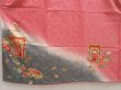 Photo5: 5105T02z910 Vintage Japanese Kimono Silk Girl's  Shell box Red-Pink Shibori (5)