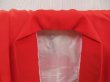 Photo5: 5105T03z360 Vintage Japanese Kimono Silk Girl's  Peony Tomato red (5)