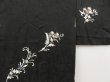 Photo3: 5105T06z670 Vintage Japanese Kimono Silk HAORI Flower Black (3)