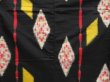 Photo5: 5105T09z590 Vintage Japanese Kimono Silk MEISEN KOMON Black (5)