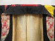 Photo7: 5105T09z590 Vintage Japanese Kimono Silk MEISEN KOMON Black (7)