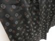 Photo3: 5105T12z740 Antique Japanese Kimono Silk TSUMUGI Flower Black (3)