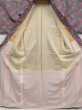 Photo7: 5105T13z860 Vintage Japanese Kimono Silk OMESHI KOMON  Gray Pink (7)