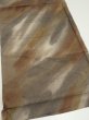 Photo2: 1T02z60  Japanese Kimono Silk  FABRIC Suminagashi Brown-Gray 40.6x14.2 (2)