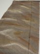 Photo3: 1T03z90  Japanese Kimono Silk  FABRIC Suminagashi Brown-Gray 65.4x14.2 (3)