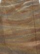 Photo1: 1T04z90  Japanese Kimono Silk  FABRIC Suminagashi Brown-Gray 65.4x14.2 (1)