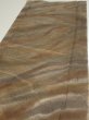 Photo3: 1T04z90  Japanese Kimono Silk  FABRIC Suminagashi Brown-Gray 65.4x14.2 (3)