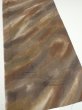 Photo2: 1T05z90  Japanese Kimono Silk  FABRIC Suminagashi Brown-Gray 65.4x14.2 (2)