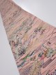 Photo1: 1T07z50  Japanese Kimono Crepe Silk  FABRIC Edo era Pink 62.2x7.1 (1)