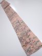 Photo5: 1T09z70  Japanese Kimono Crepe Silk  FABRIC Edo era Pink 86.6x7.3 (5)