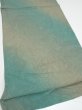 Photo2: 1T01z50  Japanese Kimono Silk  FABRIC Suminagashi Cyan 40.6x14.6 (2)