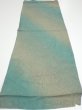 Photo5: 1T01z50  Japanese Kimono Silk  FABRIC Suminagashi Cyan 40.6x14.6 (5)