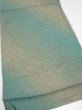 Photo2: 1T02z50  Japanese Kimono Silk  FABRIC Suminagashi Cyan 40.6x14.6 (2)