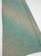 Photo2: 1T05z90  Japanese Kimono Silk  FABRIC Suminagashi Cyan 68.1x14.6 (2)