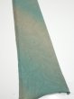 Photo2: 1T06z40  Japanese Kimono Silk  FABRIC Suminagashi Cyan 59.1x7.3 (2)