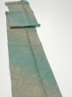 Photo3: 1T07z50  Japanese Kimono Silk  FABRIC Suminagashi Cyan 83.5x6.9 (3)