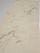 Photo3: 1T03z90  Japanese Kimono Silk  FABRIC Suminagashi Off-white 66.9x14.4 (3)