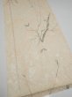 Photo2: 1T04z90  Japanese Kimono Silk  FABRIC Suminagashi Off-white 66.9x14.4 (2)