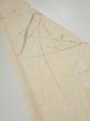 Photo1: 1T08z40  Japanese Kimono Silk  FABRIC Suminagashi Off-white 60.6x7.5 (1)