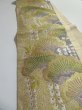 Photo3: 5113Y04z950  Japanese Kimono Silk FUKURO OBI Pine  173.2x12.2 (3)